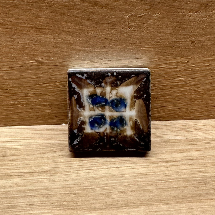 Royal Copenhagen Baca Small Tile Brown, vintage tile Royal Copenhagen